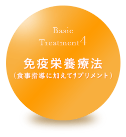 免疫栄養療法(食事指導に加えてサプリメント)