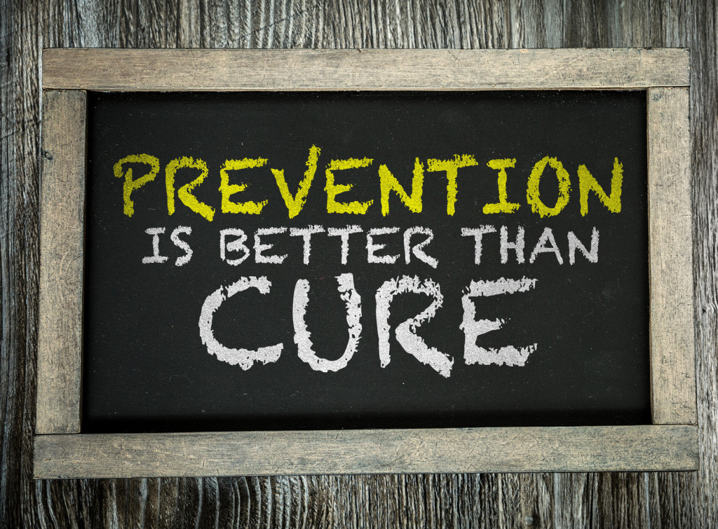 Prevention is Better than Cure written on chalkboard